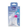 CHICCO Láhev kojenecká sklo Natural Feeling 150 ml, neutral 0m +