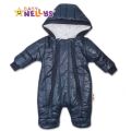 Oteplený overálek/kombinéza s kapucí a oušky LUX Baby Nellys