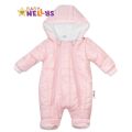 Oteplený overálek/kombinéza s kapucí a oušky LUX Baby Nellys