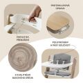 Dřevěná jídelní židlička Zopa Clipp & Clapp - White