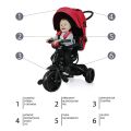 Tříkolka Zopa Citi Trike otočná - Candy Pink
