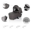 Hluboká korba ke kočárku ZOPA Move XL - Silver Grey