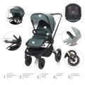 Kočárek ZOPA MOVE CROSS 2 MAXI set + dárky - Night Black/Black