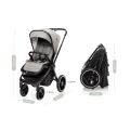Set Kočárek Zopa Move Cross 3 + Hluboká korba Move XL + Autosedačka Zopa XM + báze - Metal Grey