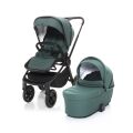 Sportovní kočárek ZOPA Move Cross 2 + korba XL + adaptéry - Antique Green /Black