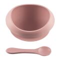 Silikonová miska ZOPA se zvýšenými okraji a přísavkou - Old Pink