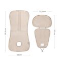 ZOPA Prodyšná podložka do autosedačky Breeze sk. 2/3 - Ivory Beige