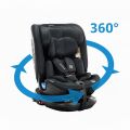 Asalvo PANAFIX autosedačka 40-150 cm, otočná, isofix+TopTether - Black