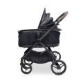 Kočárek + přepravní taška pro psy 2v1 Wonderfold Pet P3 do 22,7 kg, Jet black