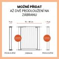 Hauck Zábrana Open N Stop 2 rozšíření o 9 cm - Black