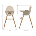 Jídelní židlička Kinderkraft FINI 2 - Beige