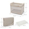 Postýlka cestovní KINDERKRAFT MOON SELECT - Dream Beige