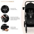 Kombinovaný kočárek Kinderkraft Yoxi 2v1 - Pure Black