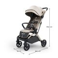 KINDERKRAFT SELECT Kočárek sportovní Nubi 3 - Sand Beige