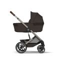 Kočárek 2v1 Cybex BALIOS S LUX + skládací korbička Cot Fold - Chocolate Brown 2026