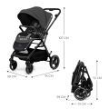 Sportovní kočárek Kinderkraft Yoxi - Moonlight Grey