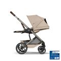 Kočárek 2v1 Cybex BALIOS S LUX + skládací korbička Cot Fold - Almond Beige 2026