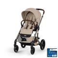 Kočárek 2v1 Cybex BALIOS S LUX + skládací korbička Cot Fold - Almond Beige 2026