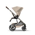 Kočárek 2v1 Cybex BALIOS S LUX + skládací korbička Cot Fold - Almond Beige 2026