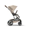 Kočárek 2v1 Cybex BALIOS S LUX + skládací korbička Cot Fold - Almond Beige 2026
