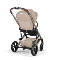 Kočárek 2v1 Cybex BALIOS S LUX + skládací korbička Cot Fold - Almond Beige 2026