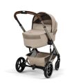 Kočárek 2v1 Cybex BALIOS S LUX + skládací korbička Cot Fold - Almond Beige 2026