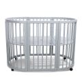 MIMIKO Postýlka kulatá 7v1 - Round Grey