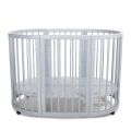 MIMIKO Postýlka kulatá 7v1 - Round Grey