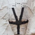 PETITE&MARS Zimní set fusak Jibot 3v1 + rukavice na kočárek Jasie - Charcoal Grey