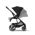 Kočárek 2v1 Cybex BALIOS S LUX + skládací korbička Cot Fold - Moon Black 2026