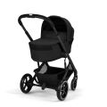 Kočárek 2v1 Cybex BALIOS S LUX + skládací korbička Cot Fold - Moon Black 2026