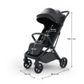 KINDERKRAFT SELECT Kočárek sportovní Nubi 3 - Midnight Black