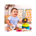 B-Toys Kostky One Two Squeeze a Pyramida z kroužků