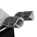 PETITE&MARS Zimní set fusak Jibot 3v1 + rukavice na kočárek Jasie - Charcoal Grey