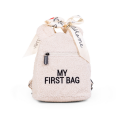 Childhome Dětský batoh My First Bag - Teddy Off White