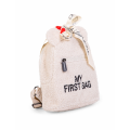 Childhome Dětský batoh My First Bag - Teddy Off White