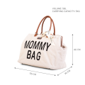 Childhome přebalovací taška Mommy Bag - Teddy Off White