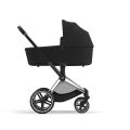 Kočárek Cybex Priam Chrome Black Set 2v1 včetně korby - Mirage Grey 