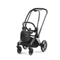 Kočárek Cybex Priam Chrome Black Set 2v1 včetně korby - Off White