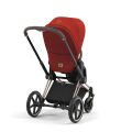 Kočárek Cybex Priam Chrome Black Set 2v1 včetně korby - Mirage Grey 