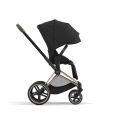 Kočárek Cybex Priam Chrome Black Set 2v1 včetně korby - Mirage Grey 