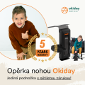 OKIDAY footrest nastavitelná podnožka do auta - Black