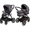 Kočárek Muuvo Trick Iron graphite 3v1 + CYBEX Aton B2 i-Size + základna