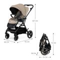 Sportovní kočárek Kinderkraft Yoxi - Sand Beige