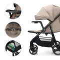 Kočárek sportovní KINDERKRAFT Trig 3 Tray - Granite Grey