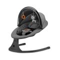 Houpací lehátko Kinderkraft LUMI 2V1 - Dark grey