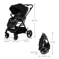 Sportovní kočárek Kinderkraft Yoxi - Pure Black