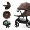 Kočárek sportovní KINDERKRAFT Trig 3 Tray - Velvet Mocca