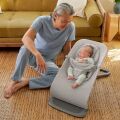 Ergobaby lehátko Evolve Bouncer - Light grey Mesh