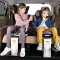 OKIDAY footrest nastavitelná podnožka do auta - Black
